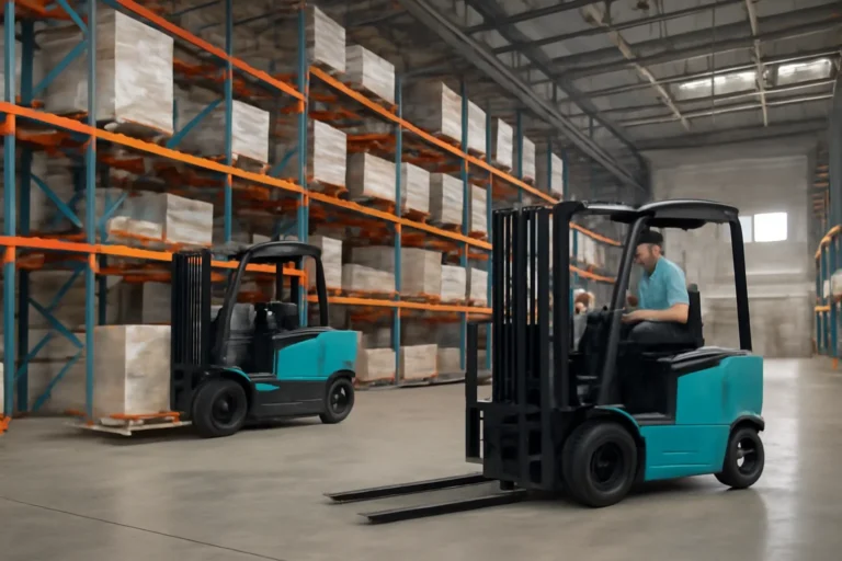 How fleet electrification changes warehouse costs planning scene with electric material handling equipment