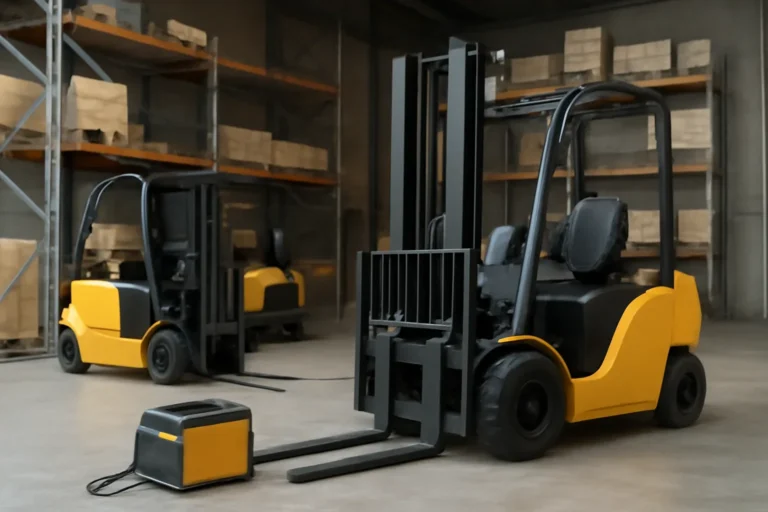 Signs your electric forklift needs service now planning scene with electric material handling equipment