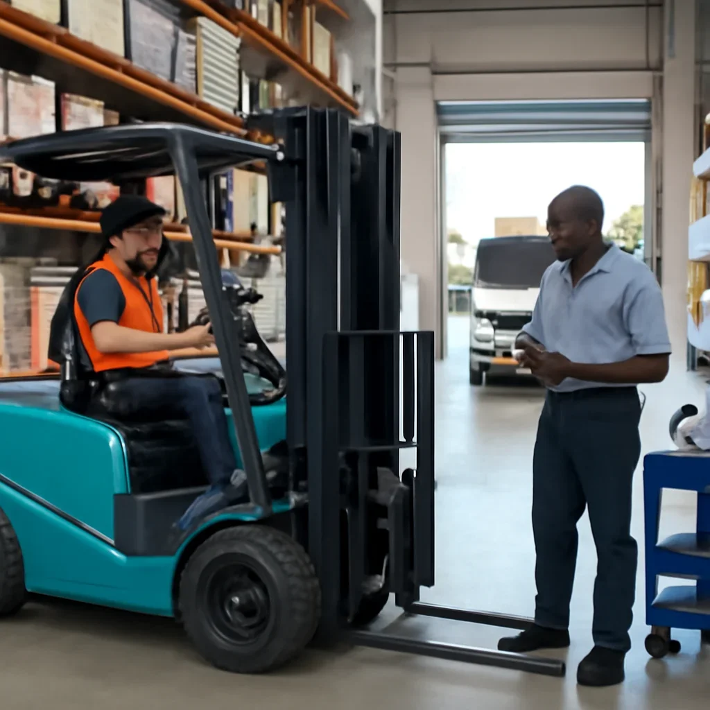 Electric forklift delivery and service planning related to the real cost of owning an electric forklift