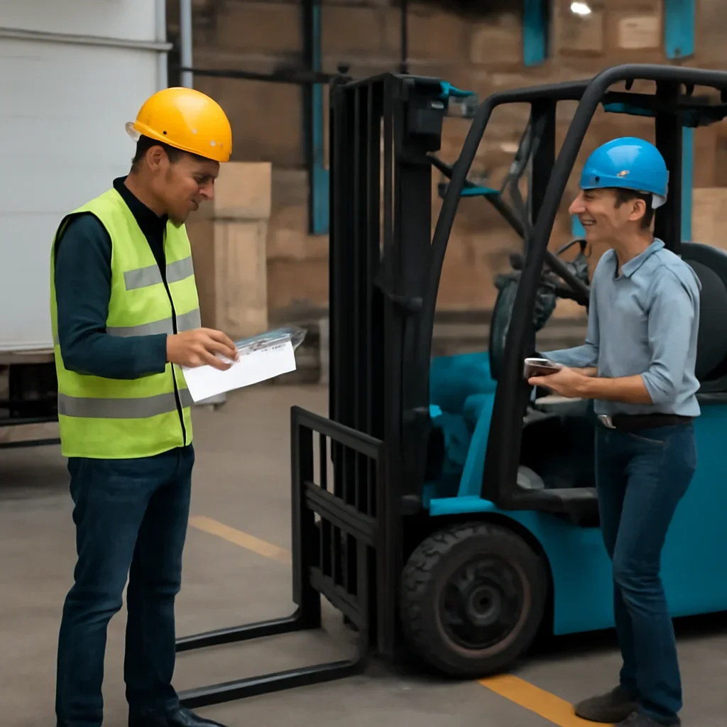 Electric forklift delivery and service planning related to used electric forklift buying checklist
