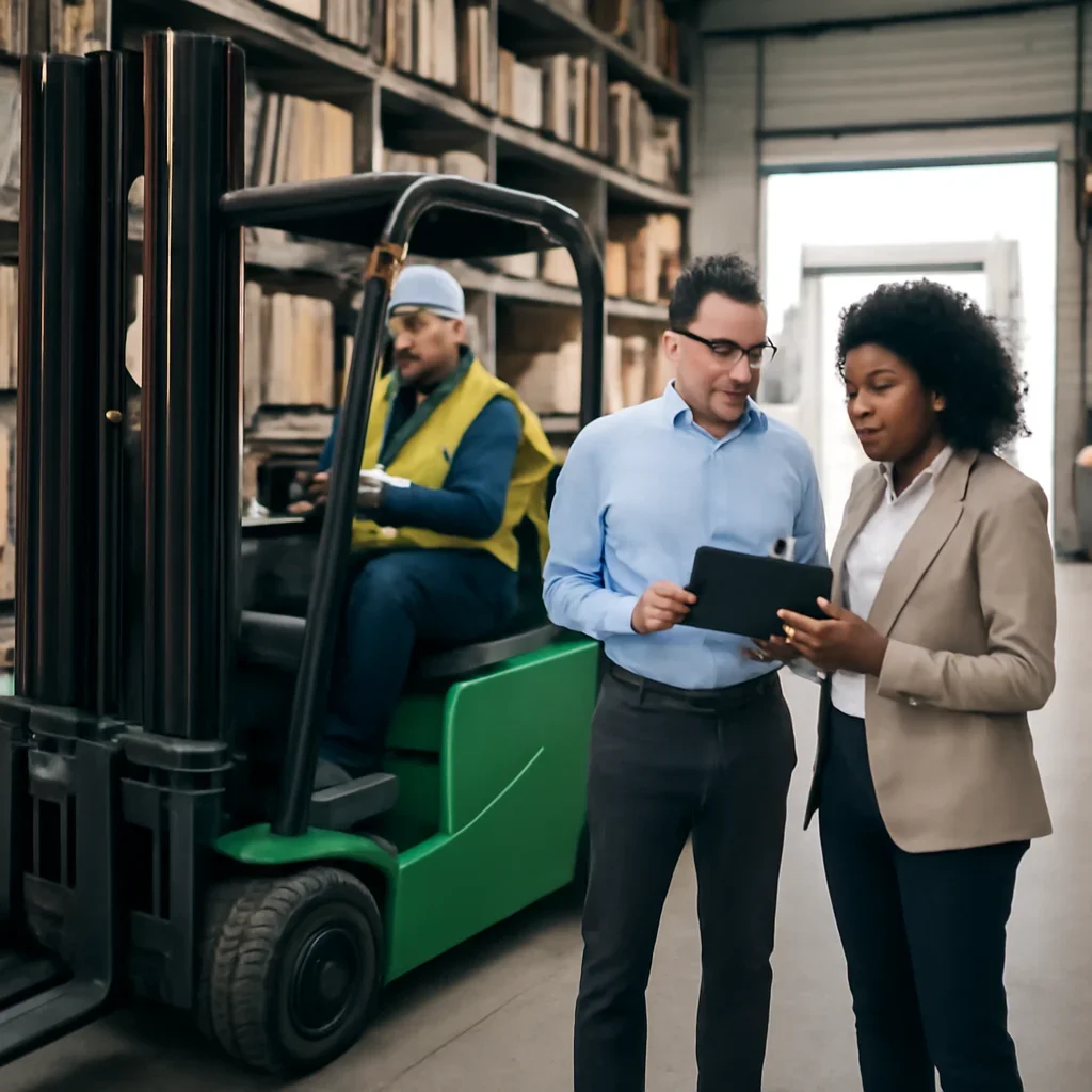 Electric forklift delivery and service planning related to case studies