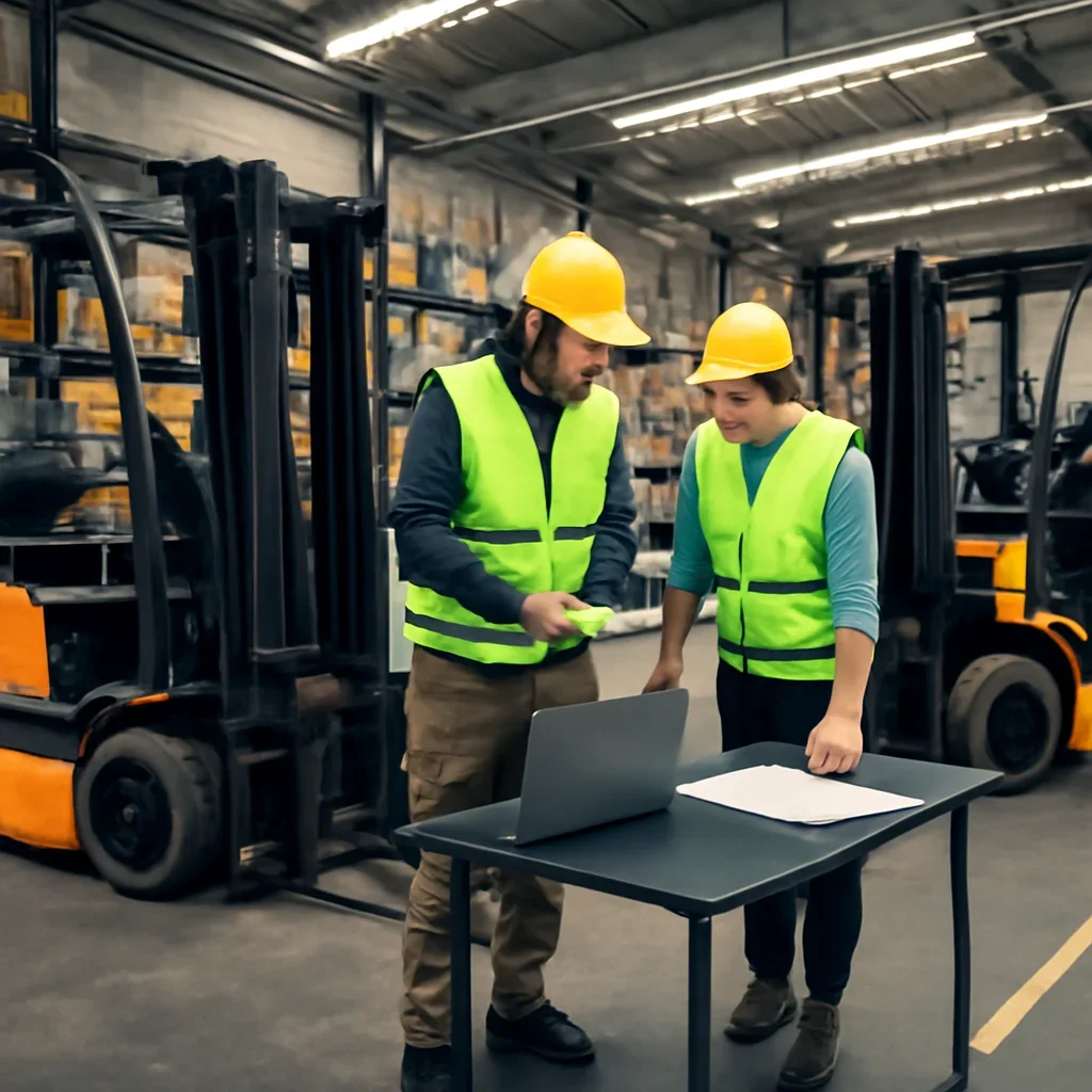 Electric forklift delivery and service planning related to electric vs diesel forklifts