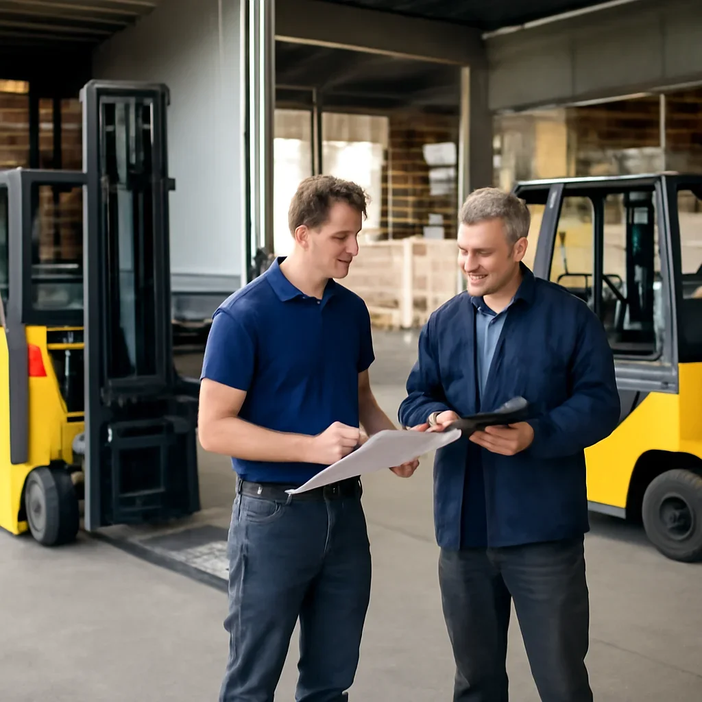 Electric forklift delivery and service planning related to reach truck vs counterbalance forklift