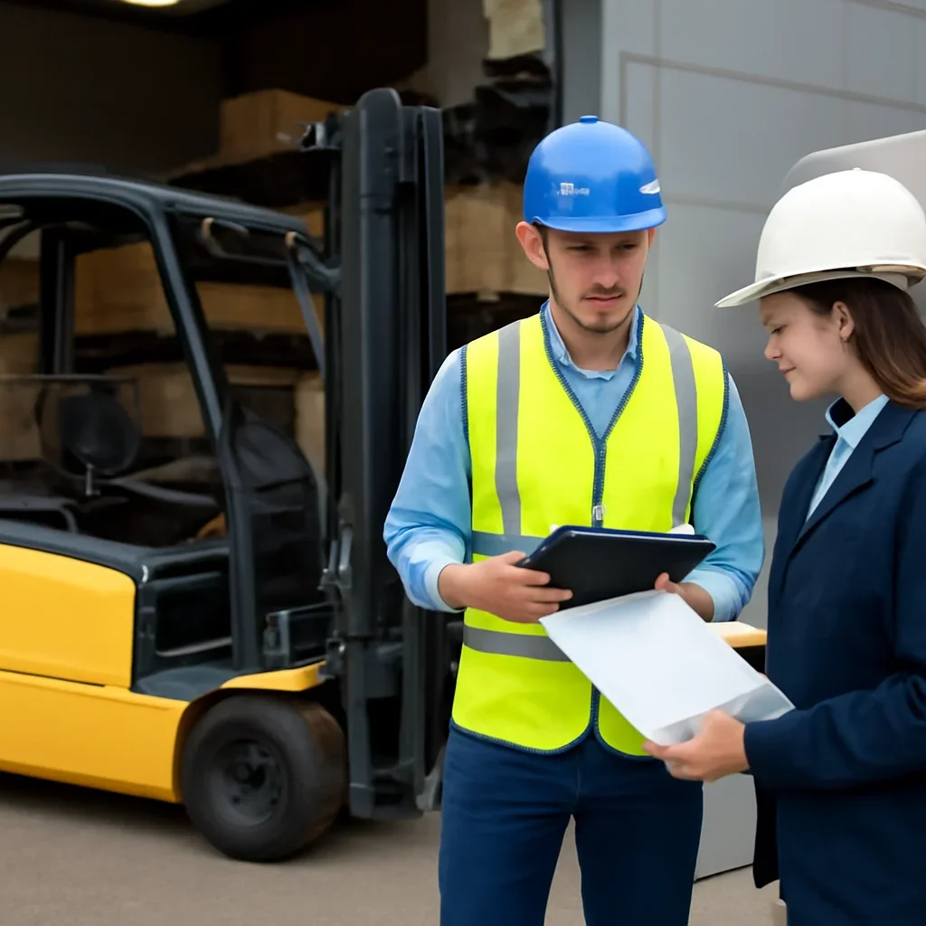 Electric forklift delivery and service planning related to electric forklift rentals