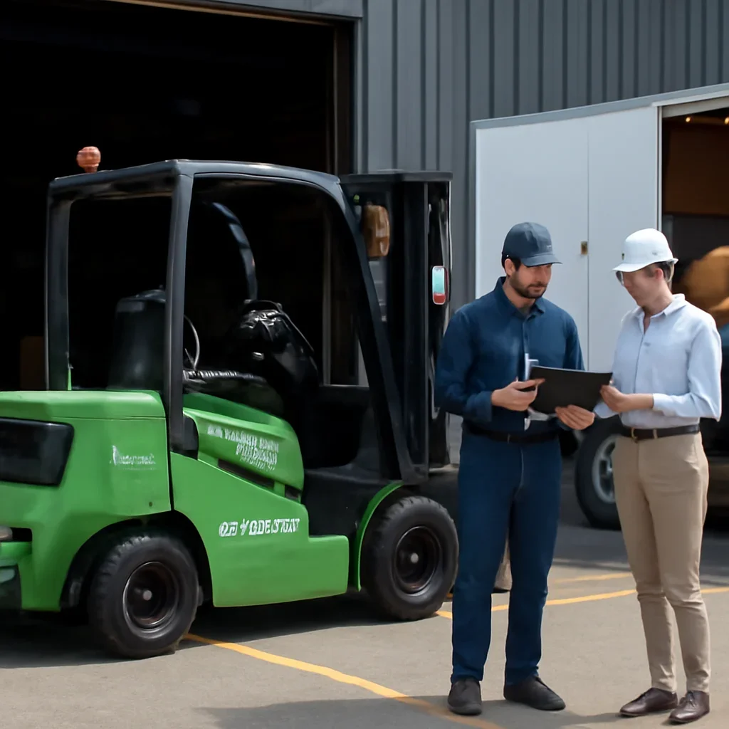 Electric forklift delivery and service planning related to high-capacity electric forklifts