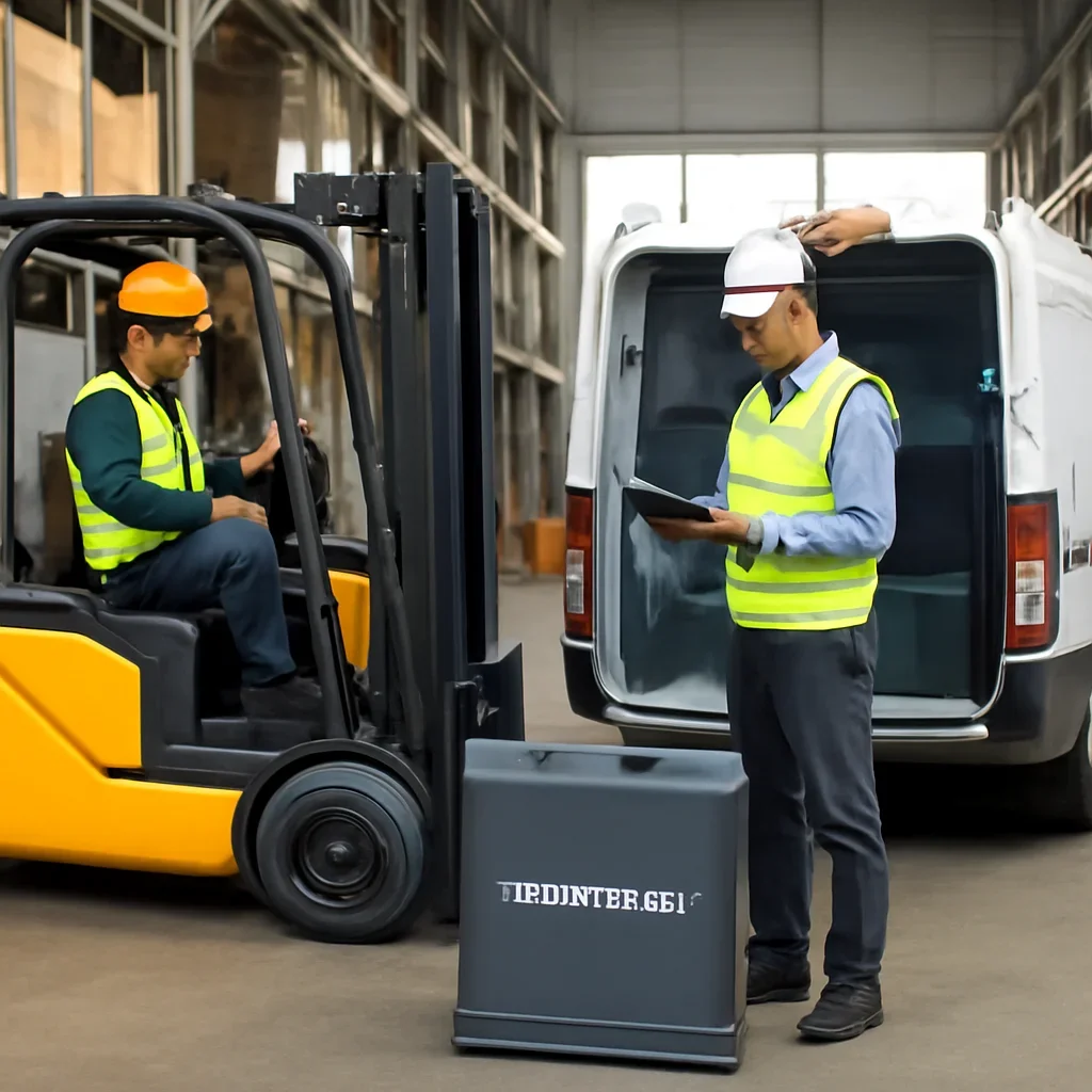 Electric forklift delivery and service planning related to lithium-ion forklift batteries