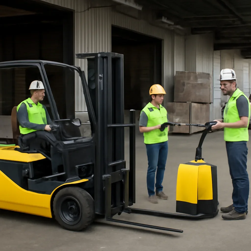 Electric forklift delivery and service planning related to pearland electric pallet jacks