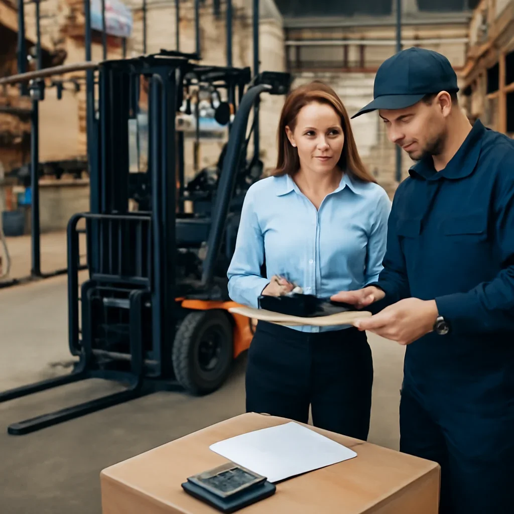 Electric forklift delivery and service planning related to pricing
